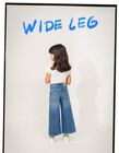 Calças de Ganga para Menina 'Wide Leg', Azul
